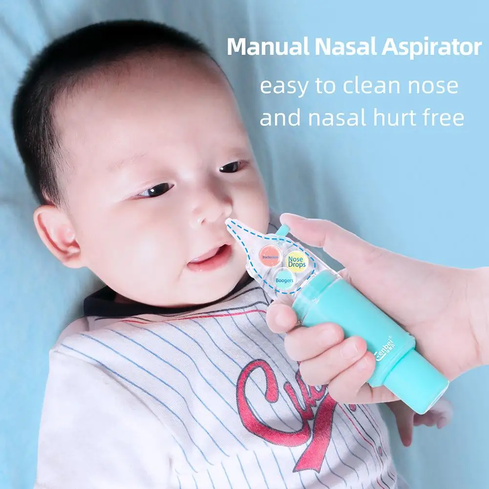 

Newest Baby Nasal Aspirator Ear Syringe Nose Sucker Booger Sucker Nose Cleaner Non-electric For Newborns Toddlers