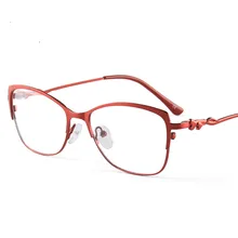 Дужки на пружине очки оправа леди близорукость очки оправа глаза сплав металл мода Досуг очки Рамка