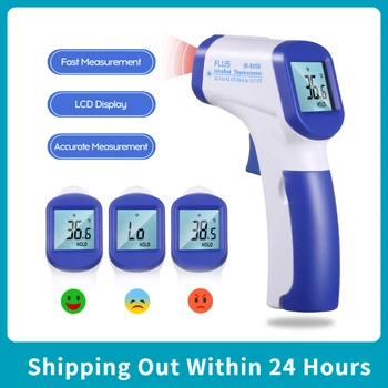 

Multi-function Infrared Thermometer Non-contact Digital forehead Thermometer Temperature Measurement LCD Backlight Termometro