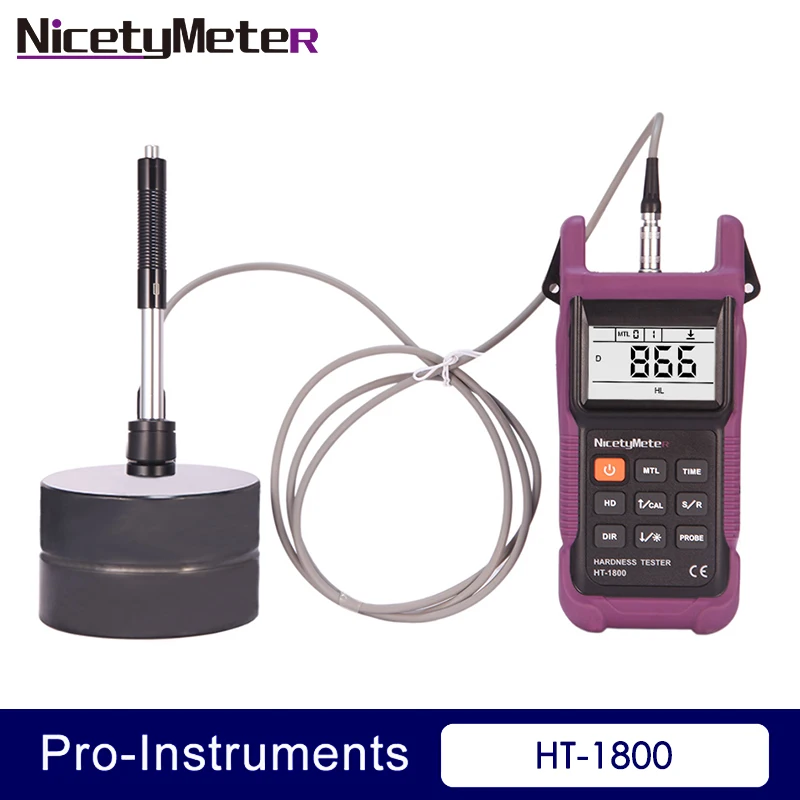  Nicety HT-1800 Portable Rebound Leeb Hardness Tester Meter Durometer HT1800 for Metal Steel