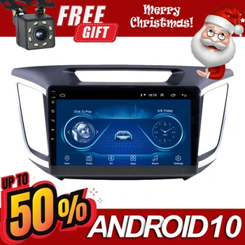 

9 Inch Touchscreen 2Din Car Radio Android 10.0 Multimedia Autoradio Stereo Player GPS Navi Head Unit For Hyundai Creta IX25 2017