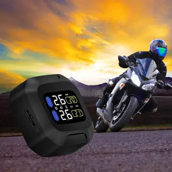 

Motorcycle Tire Pressure Monitoring System TPMS Super Waterproof Cordless High Precision Tire Pressure Alarm