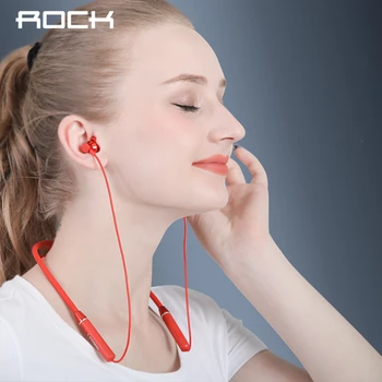 

ROCK Wireless Bluetooth Earphone Stereo Sports Waterproof Earbuds With Mic Neckband in-ear Magnetic Headset For IPhone 7 Samsung