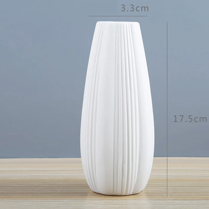 Керамическая ваза скандинавский геометрический домашний декор белая ваза современные аксессуары центральный керамические вазы для украшения свадьбы HR - Цвет: style 9