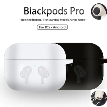 

Blackpods Pro headphones TWS Pro 3 Wireless bluetooth earphone GPS Real Battery Headset With Microphone Earbuds pods pro clone
