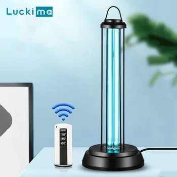 

Smart UV Germicidal Light Home Office UVC Sterilizer with Remote Control Timer Air Ozone 38W 60W Ultraviolet Disinfection Lamp