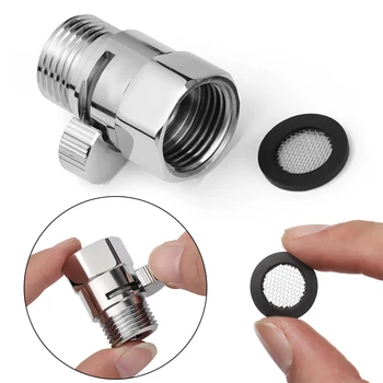 

G1/2 inch Water Saver Brass Junction Water Flow Control Valve Straight-through Shut-off Angle Valve Bathroom Shower Supply