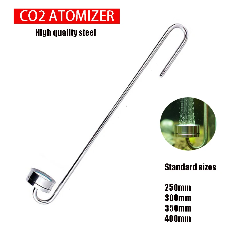 AquariumAquatic plant growth 304 Stainless Steel Carbon Dioxide Atomizer System Diffusion Fish Tank Aquatic CO2 Atomizer7CM/40CM