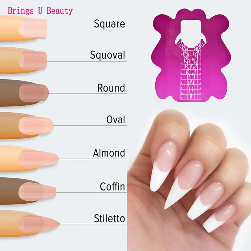 Self-Adhesive Nail Form Stickers for Nail Tips Extension