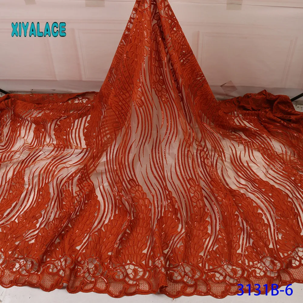High Quality Embroidered Lace Fabric Nigerian Woman Lace Fabrics Dress African lace fabric French Lace Fabric Wedding 3131B