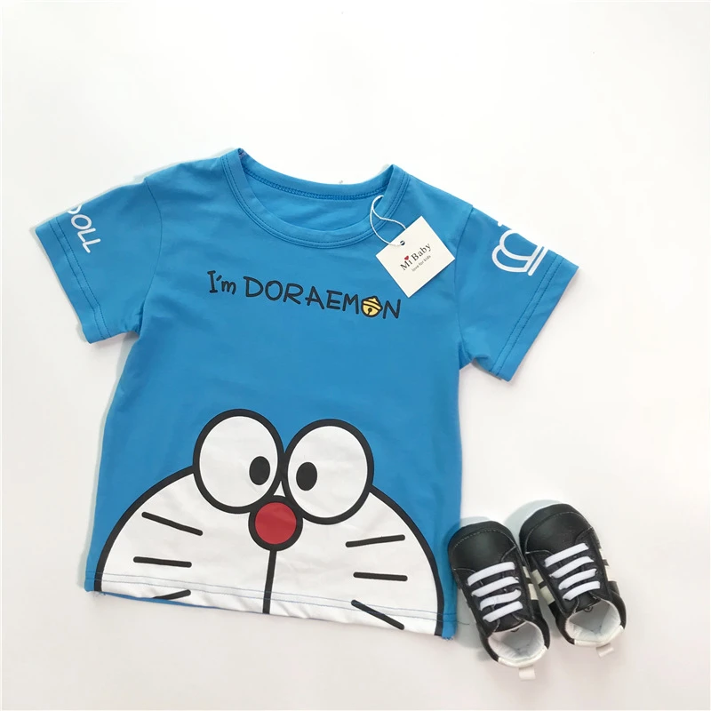 KIKIKIDs/детская белая футболка с героями мультфильмов Топы в японском стиле для маленьких мальчиков и девочек, детская летняя повседневная футболка с короткими рукавами фирменный дизайн