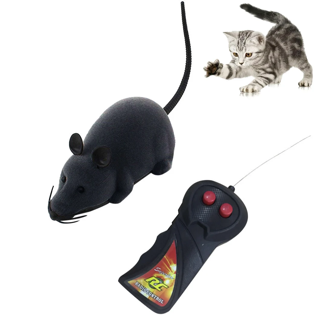 Радиоуправляемые Забавные игрушки-животные для детей, детские беспроводные электронные беспроводной пульт дистанционного управления, мышь, крыса, игрушка для домашних животных, игрушки для кошек, собак, домашних животных