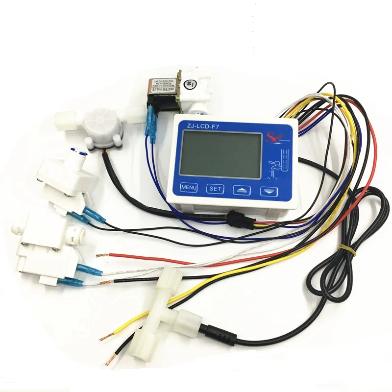 Ro Pure Water Filter Controller Display Zj Lcd F7 Solenoid Valve Switch Flow Sensor Tds Tds Sensor Water Flow Sensor 1flow Controller Water Aliexpress