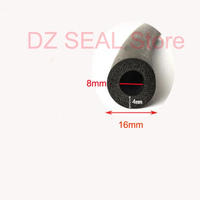 EPDM Rubber Foam Hose Rubber Pipe Foam Sealing Strip Car Door filler Strip 8mm x 16mm