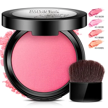 

Bioaqua Shiny Pink Cheek Rouge Color Box Blush Makeup Natural Cheek Air Cushion Face Base Facial Contour Blusher