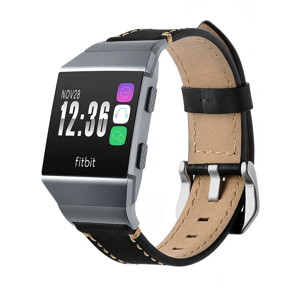 

Fitbit Ionic New Style Smart Watch Strap Crazy Horse Pattern-Genuine Leather Watch Wrist Strap