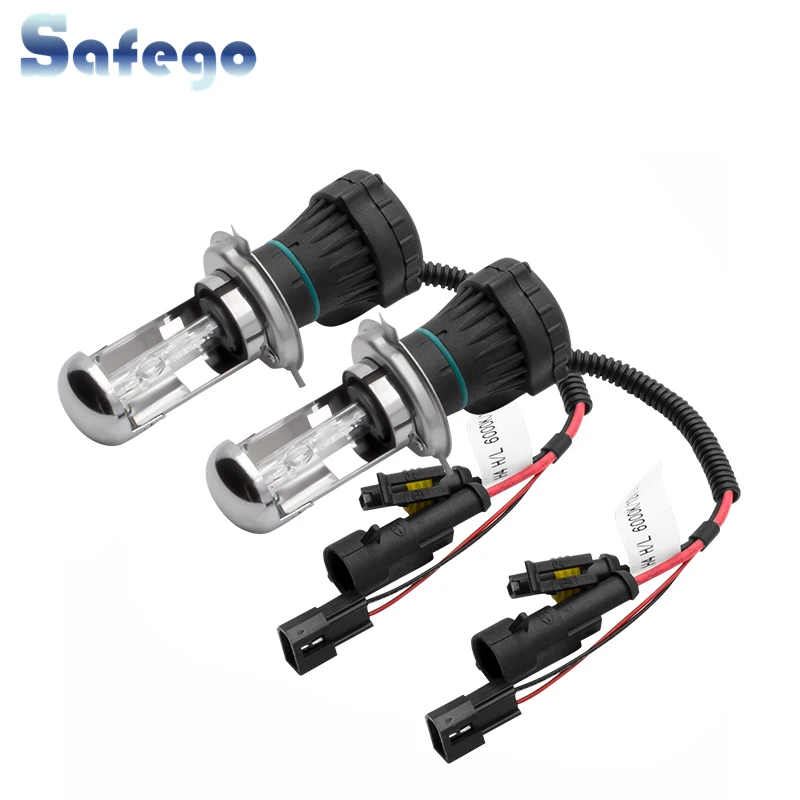 Ксеноновые автомобильные лампы Safego 1 пара H4 AC 35 Вт HID Биксеноновые би ксеноновые