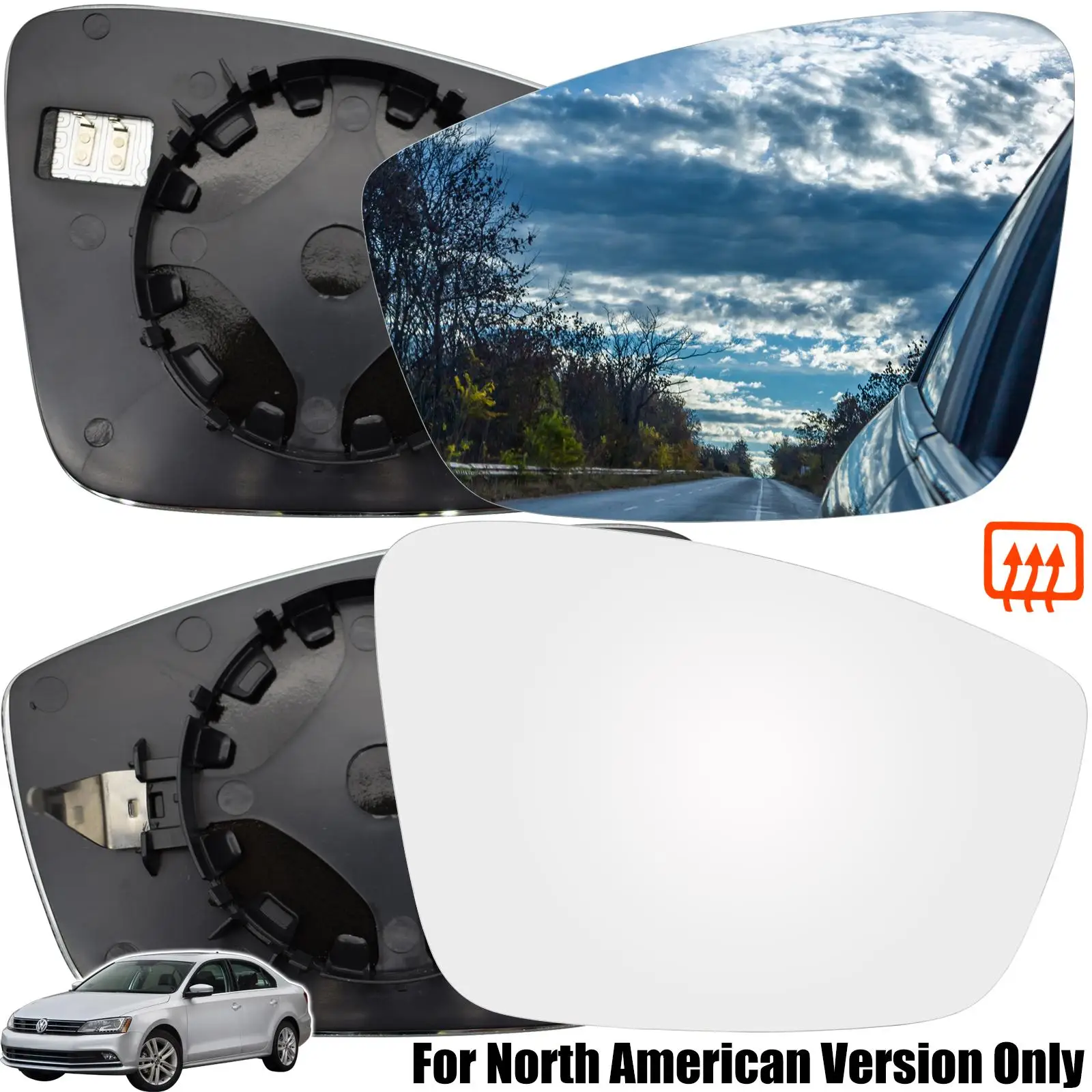 Для VW Jetta Mk6 Passat Beetle Classic 2011 - 2019 левая правая боковая дверь боковое крыло стекло с