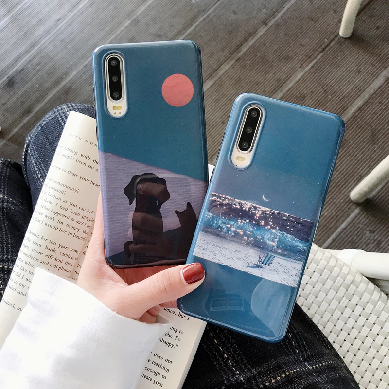Чехол Meachy с рисунком морского пляжа для huawei P30 P20 Pro mate 30 20 Nova 5 мягкий силиконовый