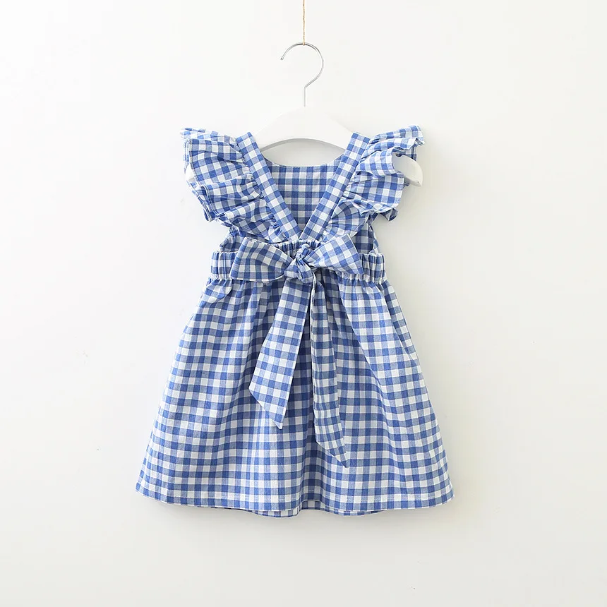 Girls-Dress-Summer-Sleeveless-Plaid-Baby-Girl-Clothes-Ruffles-Backless-Children-Dress-Crew-Neck-Baby-Dresses (2)