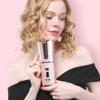 

NEW Wireless Hair Curler 5000MAH Multi-function Automatic USB Curling Wand Air Curler for Curls Waves LCD Display Curling Irons