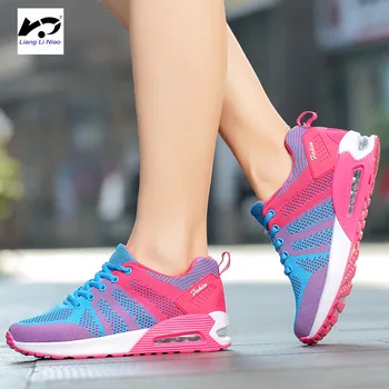 

2018 Spring New Model Women's Mesh Shoes Casual Flat Fashion Student Breathable Air Cushion Shoes sneakers women