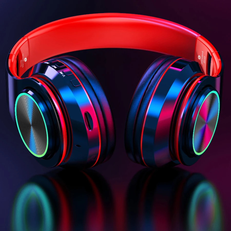 Bluetooth наушники беспроводные игровая гарнитура супер бас с микрофоном TF карта