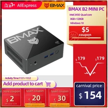 BMAX B2 мини ПК Intel Celeron N3450 4 ядра 8 Гб Оперативная память 128 Гб Встроенная память Windows 10 настольный компьютер HDMI USB-C