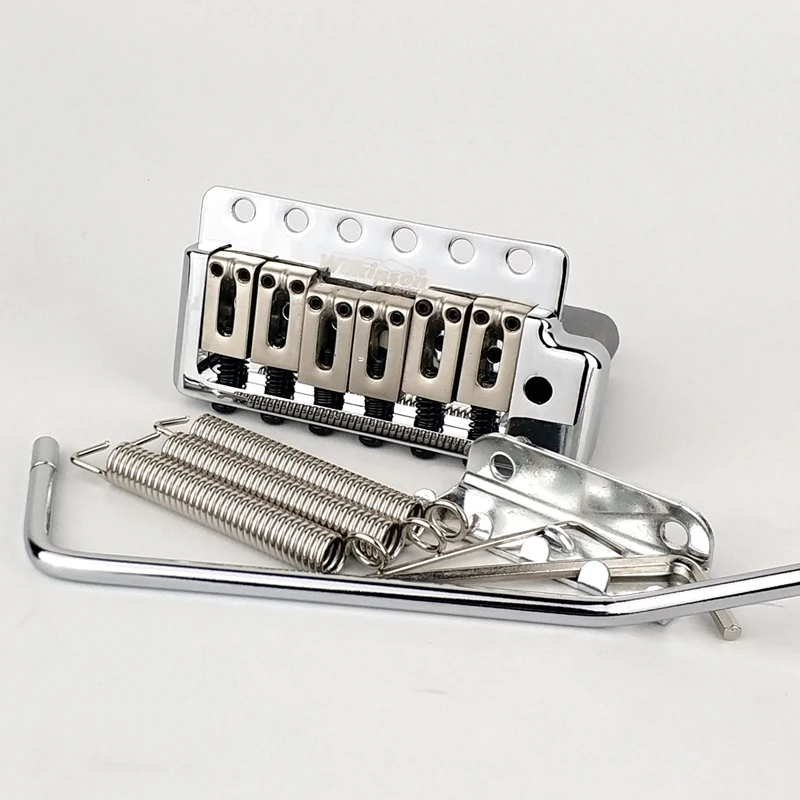 WilkinsonWOV09ChromeSilverElectricGuitarFixed6ScrewsSTTremolo