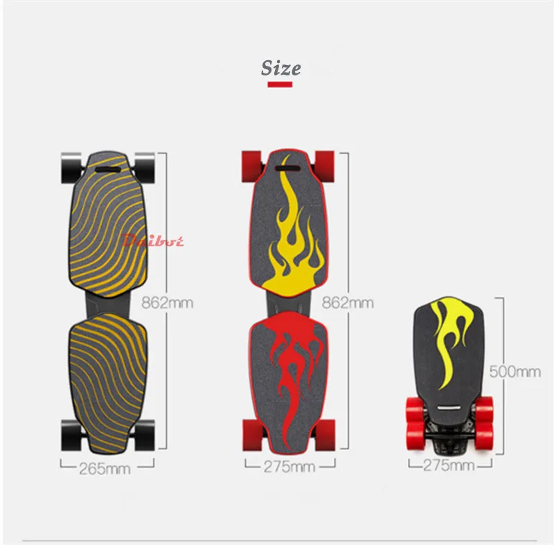 Daibot Foldable Electric Scooter 4 Wheel Electric Scooters Dual Motor 500W With Bluetooth Speaker Electric Skateboard Longboard  (49)