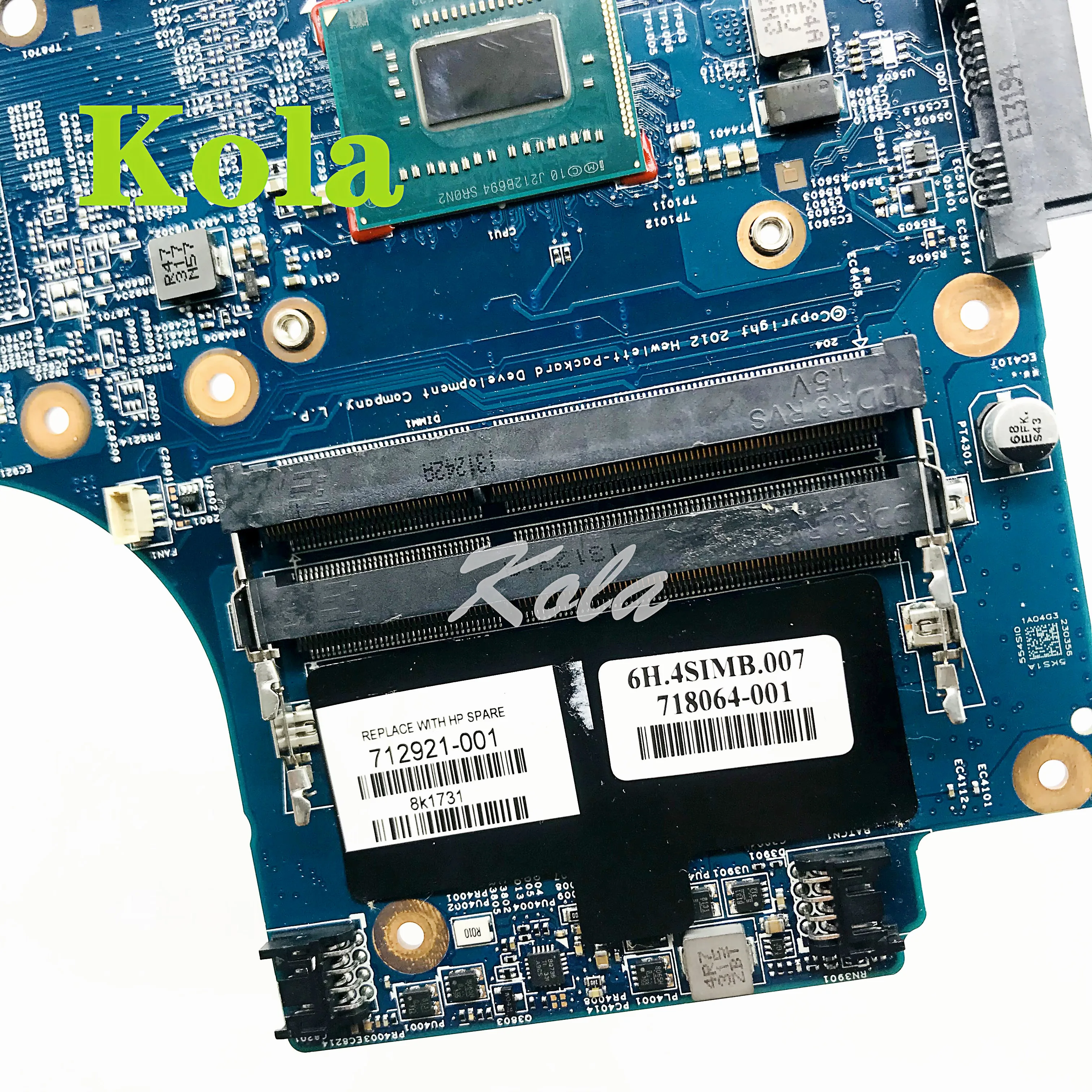 Placa base para ordenador portátil HP Probook 712921 S 501 S, 712921-4540, 4440-001, con SRON2 I3-3110M, CPU integrada, DDR3, 100%, completamente probada - Imagen 3