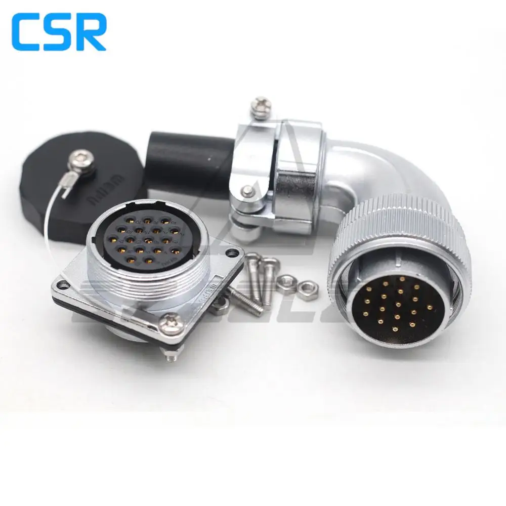 

WEIPU WS28 17pin Waterproof Connector For Industry Electric Circular Connector Male Plug Panel Mount Female Socket AC/DC IP67