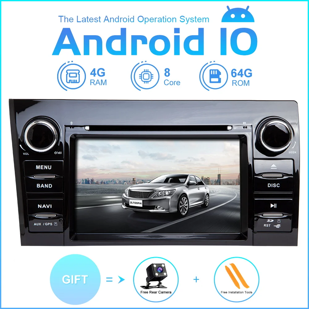 ZLTOOPAI Автомобильный мультимедийный плеер Android 10 для Toyota Tundra Sequoia 2007 2013 gps Радио