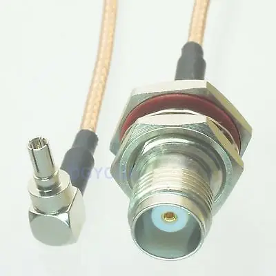 

DHL/EMS 50 Sets*Cable CRC9 male right angle to TNC female bulkhead RG316 Jumper pigtail 6" -h2