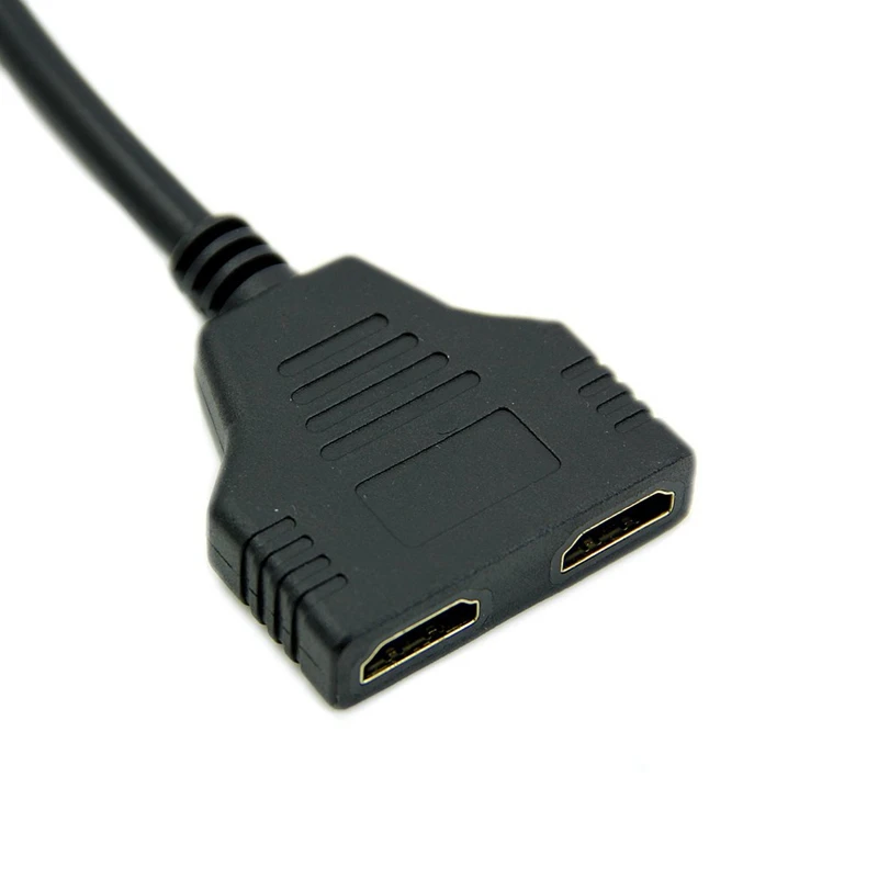 Черный HDMI Мужской 2 HDMI Женский 1 в 2 Выход сплиттер кабель адаптер конвертер