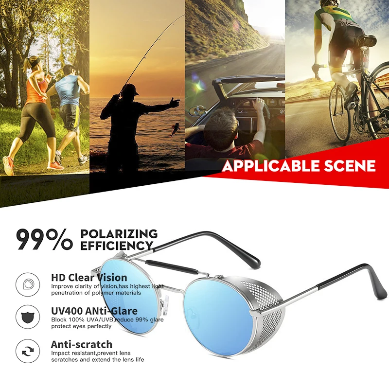 Солнцезащитные очки VCKA поляризационные для мужчин и женщин модные готические