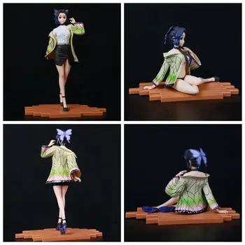 

Devil's Blade Anime Figure Kochou Shinobu Sitting Position PVC Action Figure Demon Slayer Kimetsu No Yaiba Sexy Model Toys