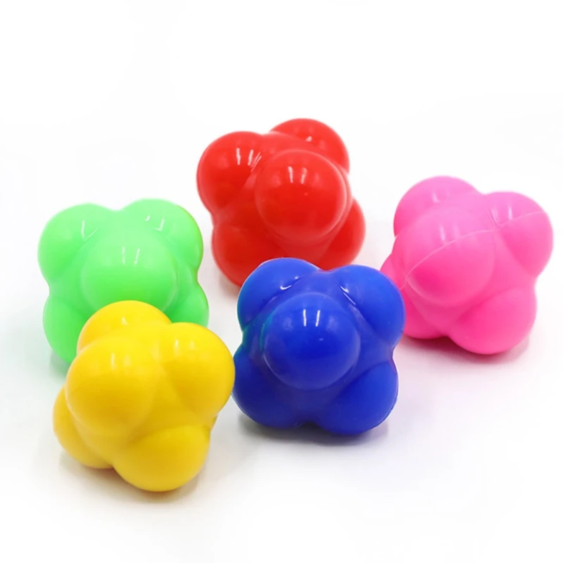 

Speed Agility Fitness Hexagon Kick Bounce Reaction Balls for Agility Reflex