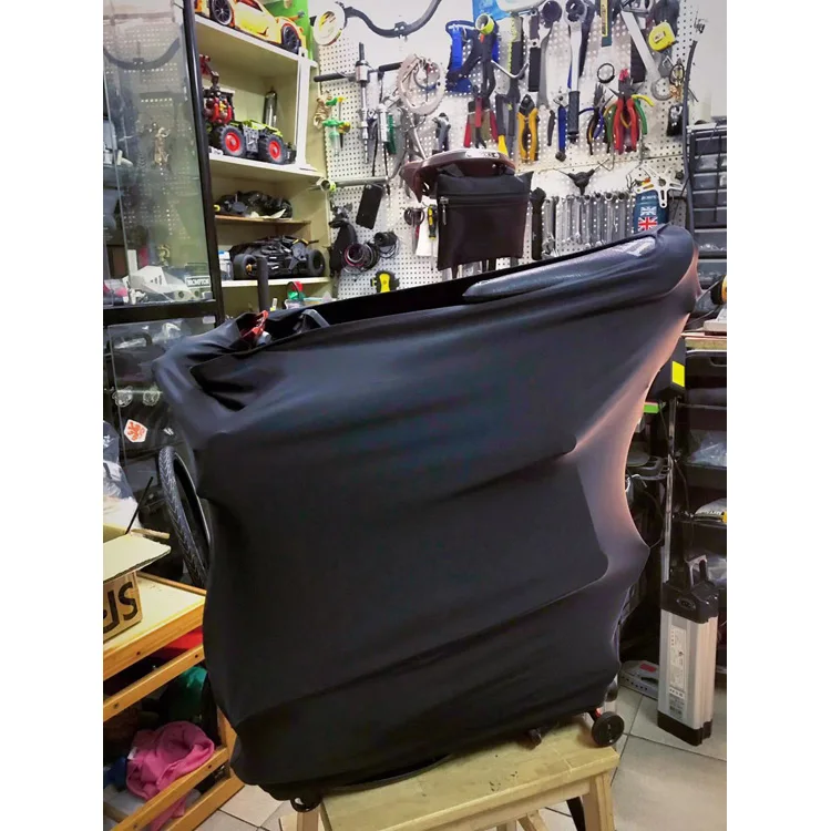Discount BMX folding bike dust bag for brompton dust bag birdy Ultralight folding bike storage bag stretch 1