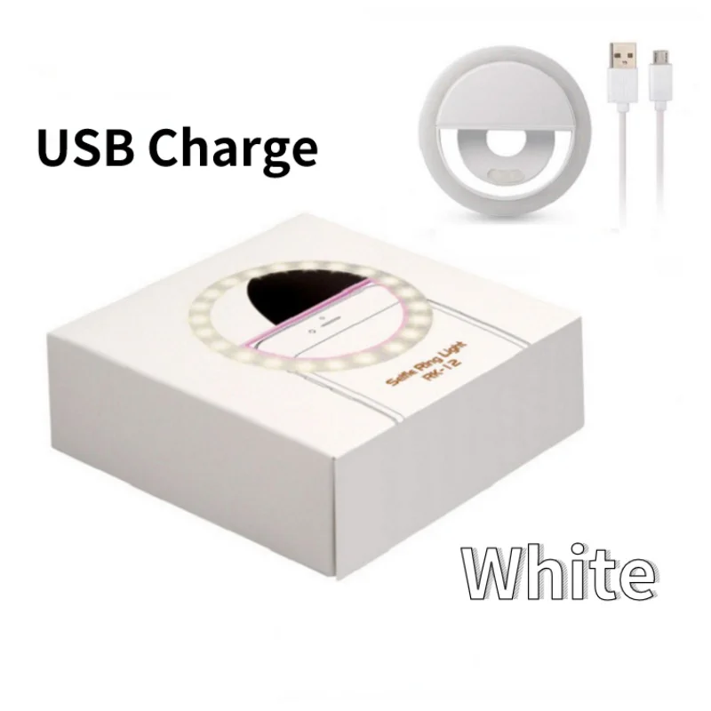USB 충전 LED Selfie 라이트 전화 채우기 라이트 Led 카메라 클립 온 전화 Selfie 링 라이트 비디오 라이트 Selfie 램프를 강화