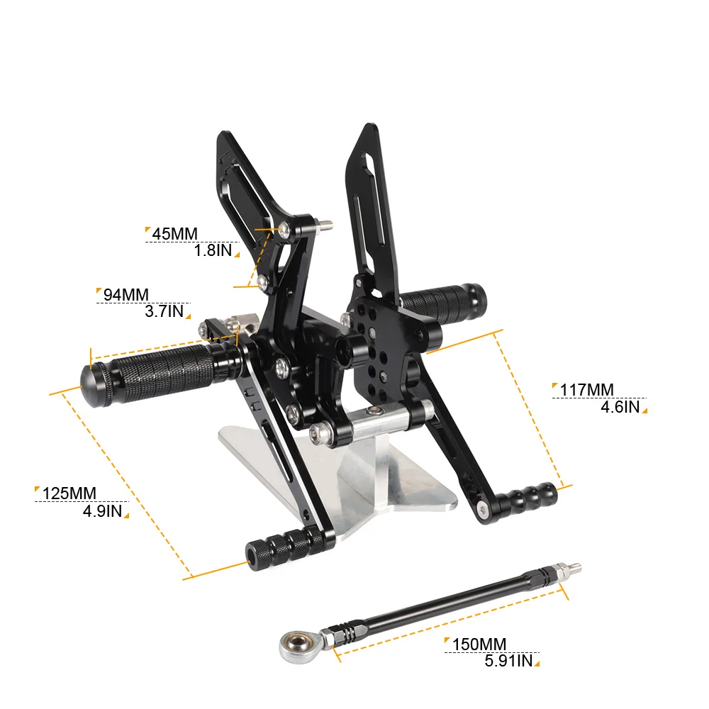 

CNC Motorcycle Footrest Footpegs Foot Peg Pedal Rearset For Suzuki SV650 SV650S GSXR600 GSXR750 GSX1000 K1 D40