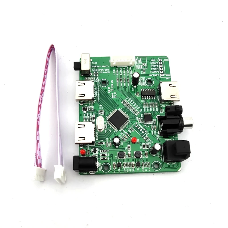 Áudio I2S, DSD, Fibra, Coaxial, HDMI para I2S, IIS