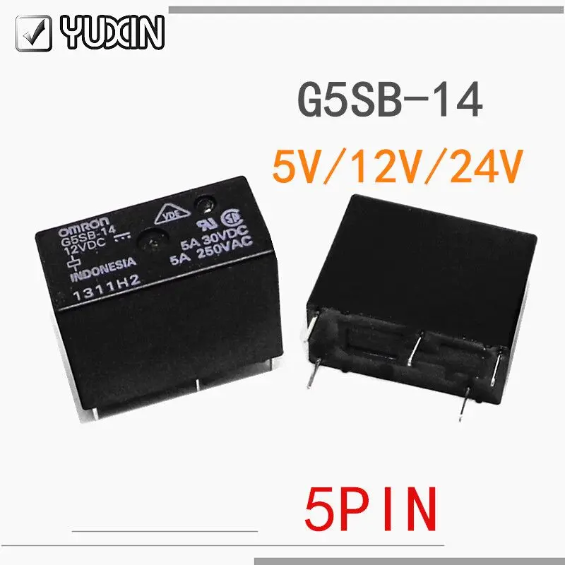 5 шт./лот 100% оригинальный новый релейный G5SB-14 12VDC G5SB-14-5VDC G5SB-14-12VDC G5SB 14 G5SB14 5PIN 5A |