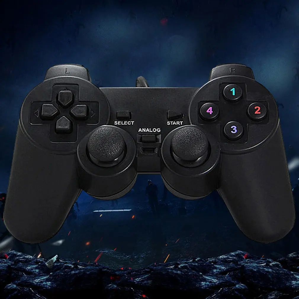 Геймпад Джойстик USB2.0 Shock Joypad геймпад игровой контроллер для ПК ноутбук компьютер Win7/8/10/XP/Vista