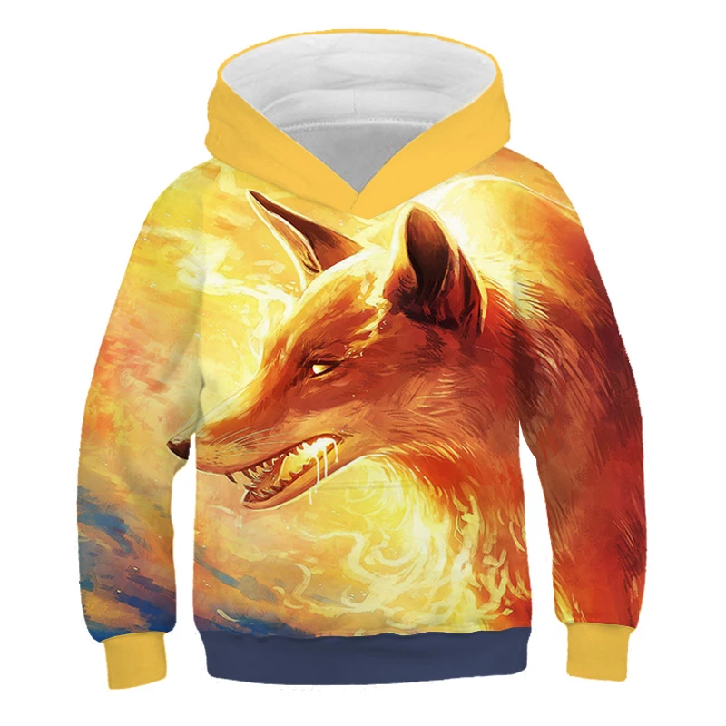 Fox print hoodie Clearance