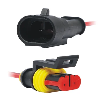 

Scooters Cable Connectors Trucks Quad bikes 10 Sets 2Pin Way Electrical Wire Kit For motorcycles