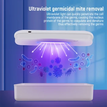 

Rechargeable UV Sterilizer LED Sterilize Box Travelable USB Charging Sterilizer for Clothes Mobile Phone Glasses Multiple Uses