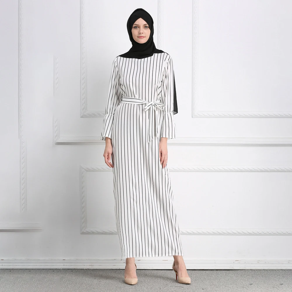 abaya-dubai-american-clothing-stripe-printing-caftan-dress-back-with-zipper-hijab-abayas-for-women-has-a-belt-muslim-fashion