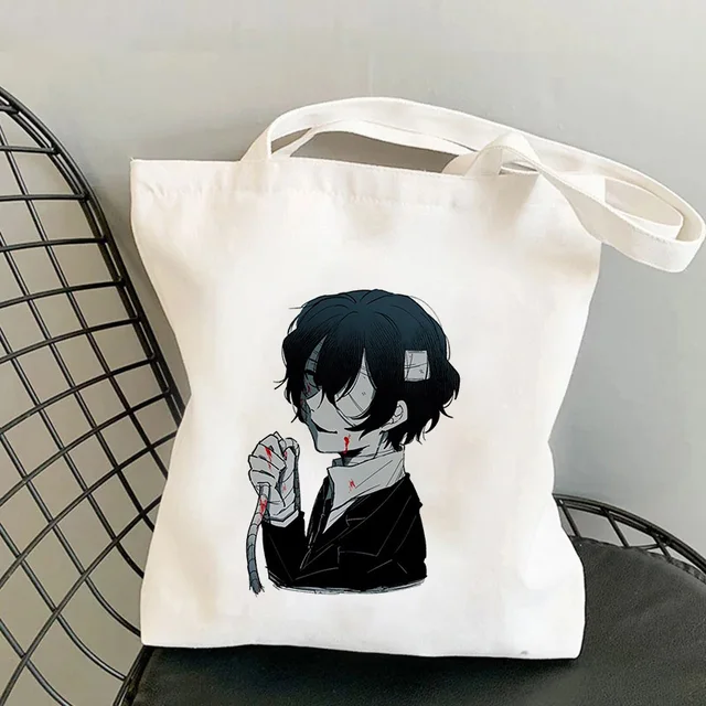 Japan Anime Bungou Stray Dogs Chuuya Nakahara Osamu Dazai Handbags Shoulder Bags Casual Shopping Girls Handbag Women Canvas Bag B140