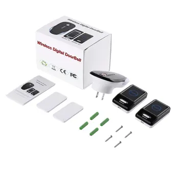 

Energy Saving one Touch Sensor Button Ultra-long Distance Control Optional Waterproof Transmitter Wireless Digital Doorbell